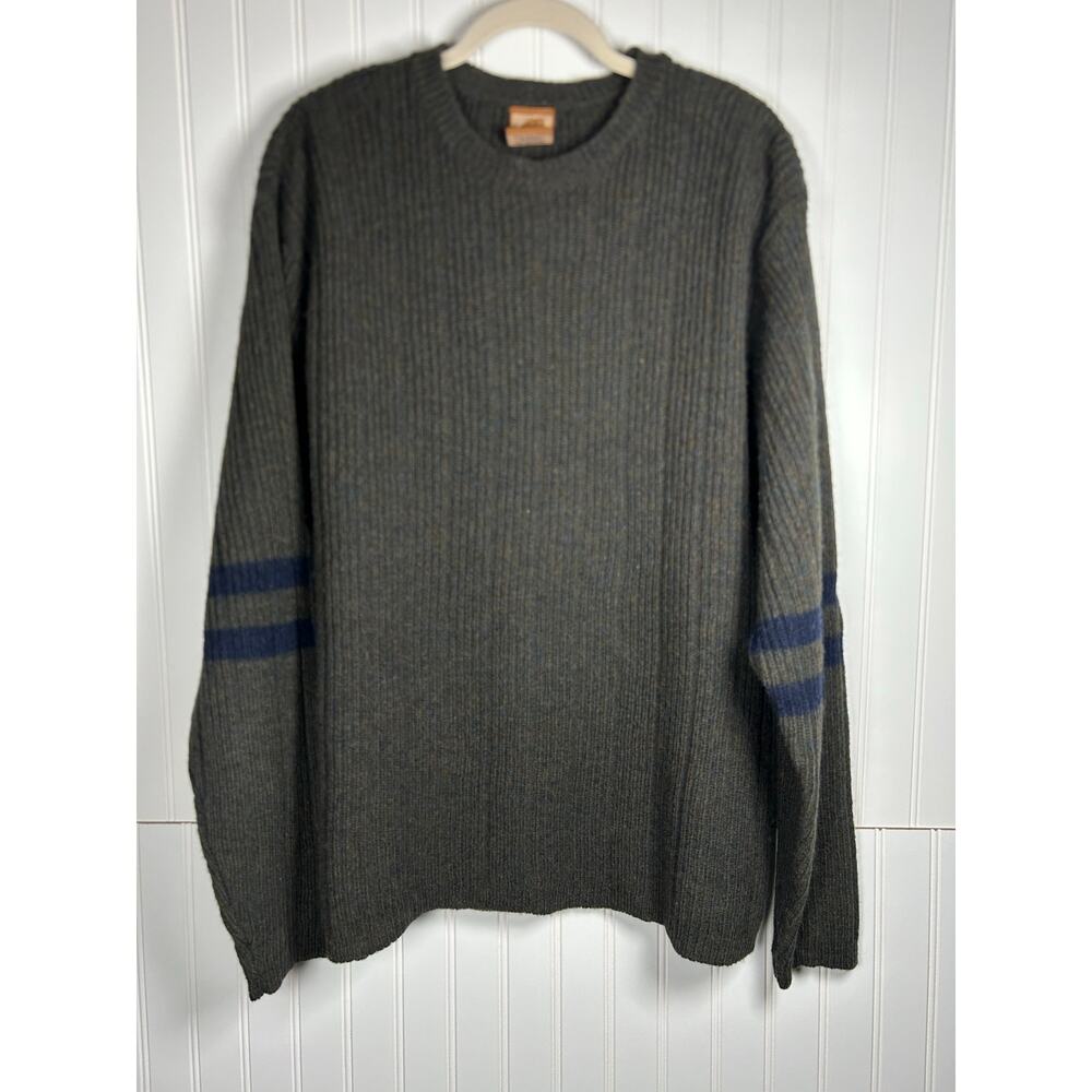 Fargo Clothing & Supply Co 100% Shetland Wool Gray  Sweater Size XL classic